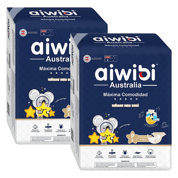 Pañales Aiwibi Dulce Noche Talla P - 120 Unidades 1