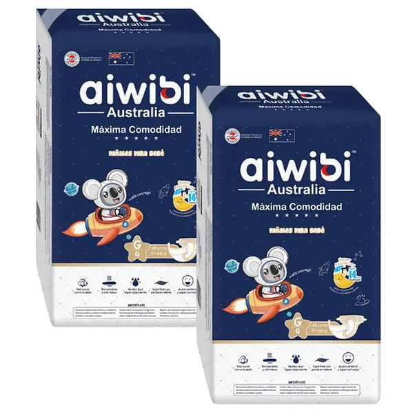 Pañales Aiwibi Dulce Noche Talla G - 96 Unidades 1