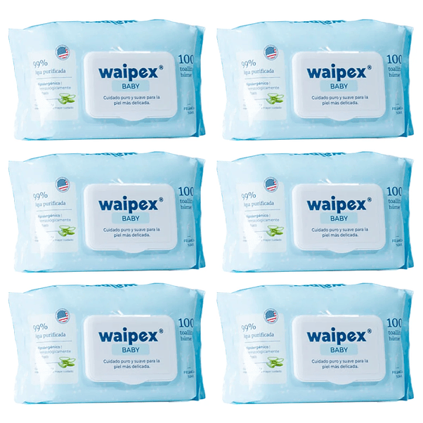 Toallitas Húmedas Wipex Agua - 600 Unidades 1