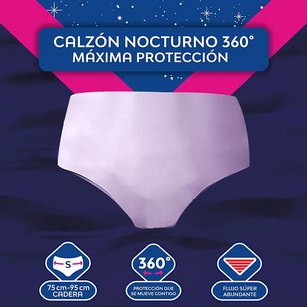 Calzón Nocturno Nosotras Talla S - 3 Unidades 2