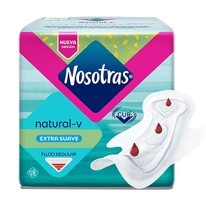 Toallas Higiénicas Nosotras Natural Normal con Alas - 8 Unidades