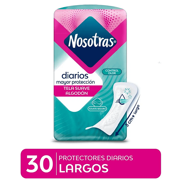 Protectores Diarios Nosotras Largos - 30 Unidades 2
