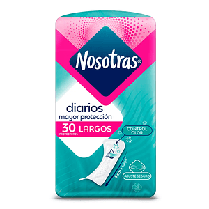 Protectores Diarios Nosotras Largos - 30 Unidades