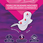 Toalla Higiénica Nosotras Buenas Noches Ultradelgada - 14 Unidades - Miniatura 3