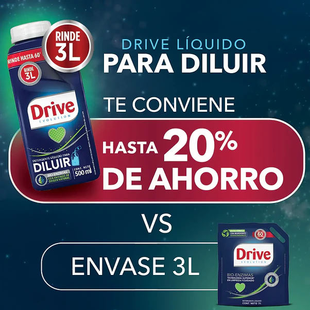 Detergente Drive Diluir 500ml - 6 Unidades 4