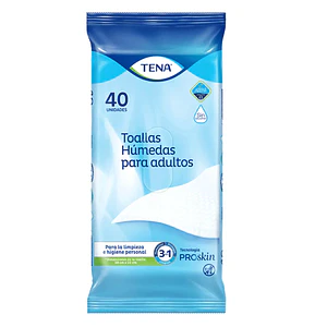 Toalla Húmeda ProSkin XL Tena 40 - 1 Unidad