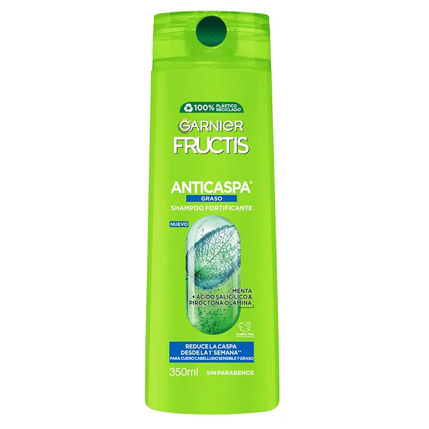 Shampoo Garnier Fructis Anticaspa Graso - 350 ml 1