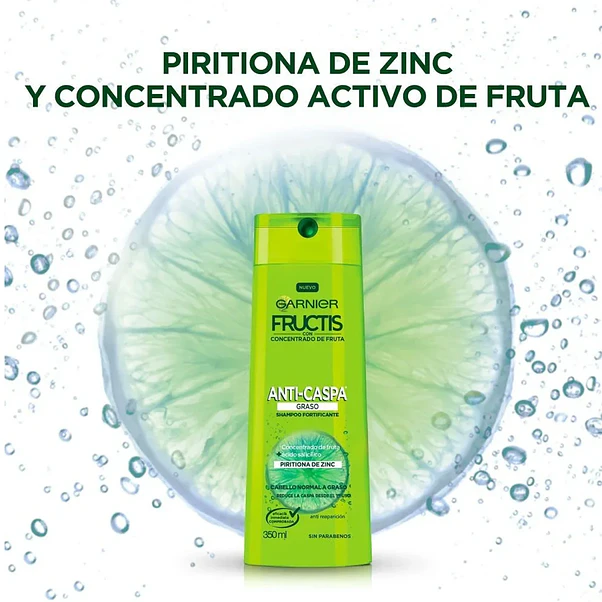 Shampoo Garnier Fructis Anticaspa Graso - 350 ml 4