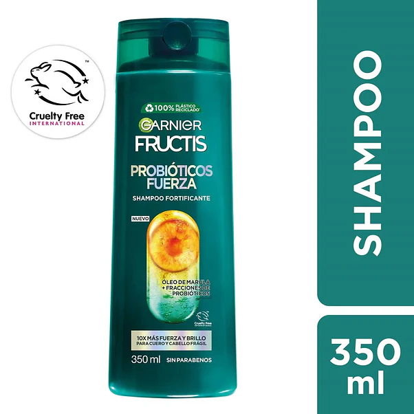 Shampoo Garnier Fructis Probióticos Fuerza - 350 ml 4