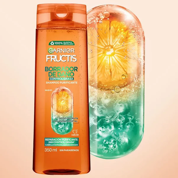 Shampoo Garnier Fructis Control Grasa - 350 ml 4