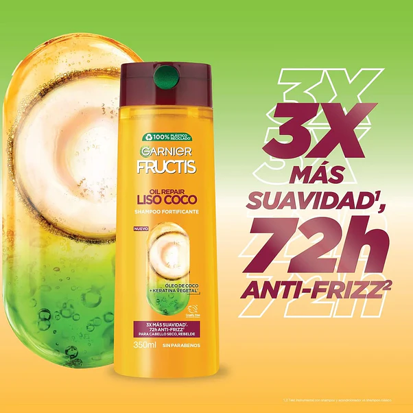 Shampoo Garnier Fructis Liso Coco - 350 ml 5