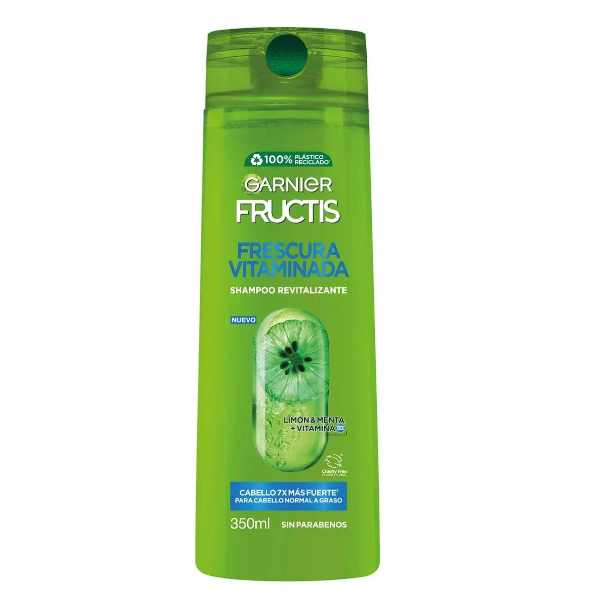 Fructis Shampoo Frescura Vitamina Cabello Normal/Graso 350 ml