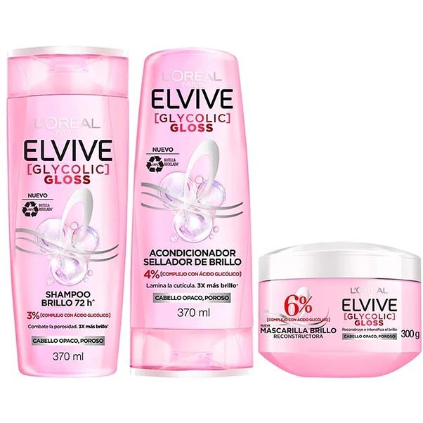 Shampoo Elvive Glycolic Gloss - 370 ml 5