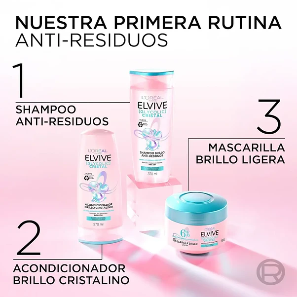 Shampoo Elvive Glycolic Cristal - 370 ml 3