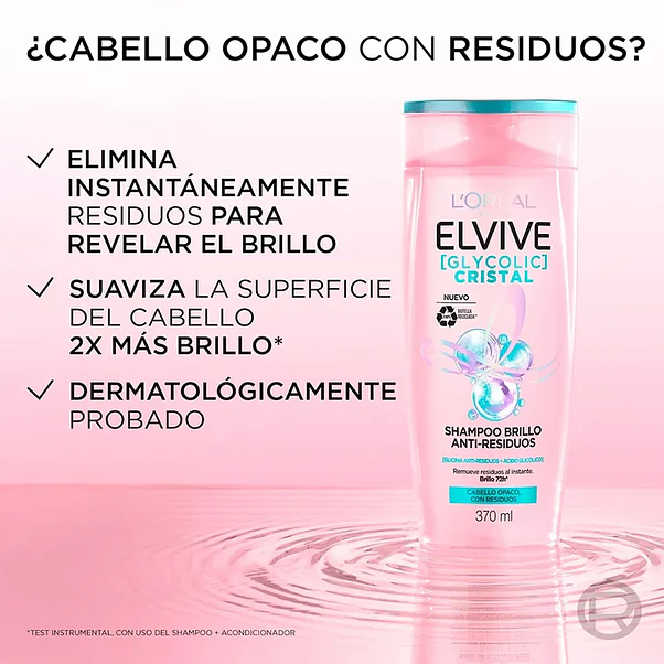 Shampoo Elvive Glycolic Cristal - 370 ml 4