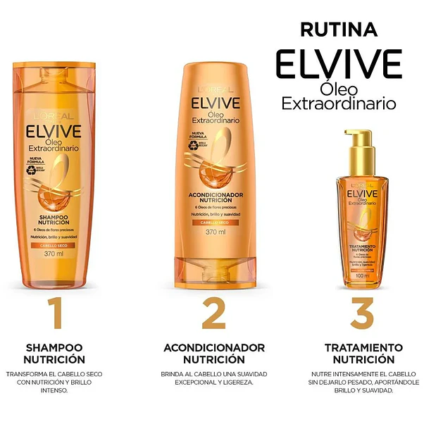 Acondicionador Elvive Óleo Extraordinario - 370 ml 3