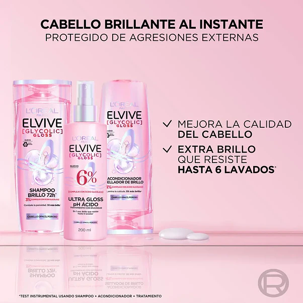 Acondicionador Elvive Glycolic Gloss - 370 ml 4