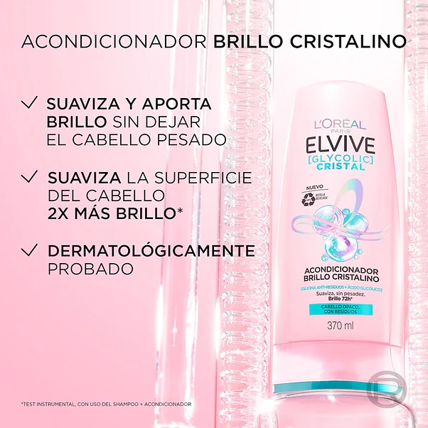 Acondicionador Elvive Glycolic Cristal - 370 ml 3