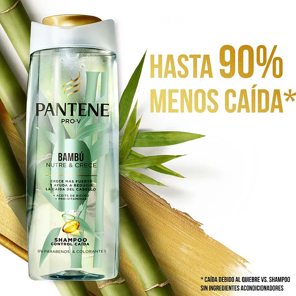 Shampoo Pantene Bambú Nutre & Crece - 400 ml 4