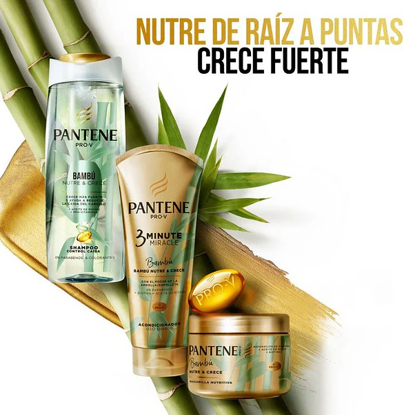Shampoo Pantene Bambú Nutre & Crece - 400 ml 5