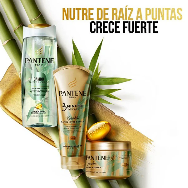 Acondicionador Pantene Bambú Nutre & Crece - 400 ml 4