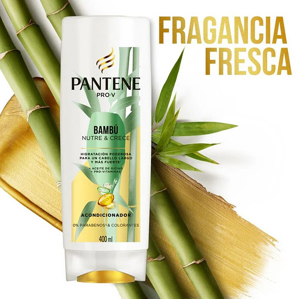 Acondicionador Pantene Bambú Nutre & Crece - 400 ml 5