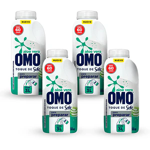 Detergente Omo Aloe Vera Diluir 500 ml - 4 Unidades