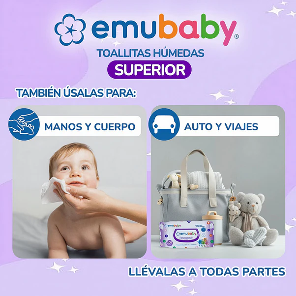 Toallas Húmedas Emubaby Superior 100 un 4