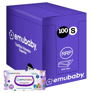 Toallitas Húmedas Emubaby Superior 100 - 12 Unidades