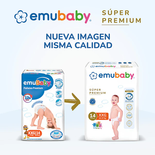 Pañal Emubaby Premium Talla G - 18 Unidades 3