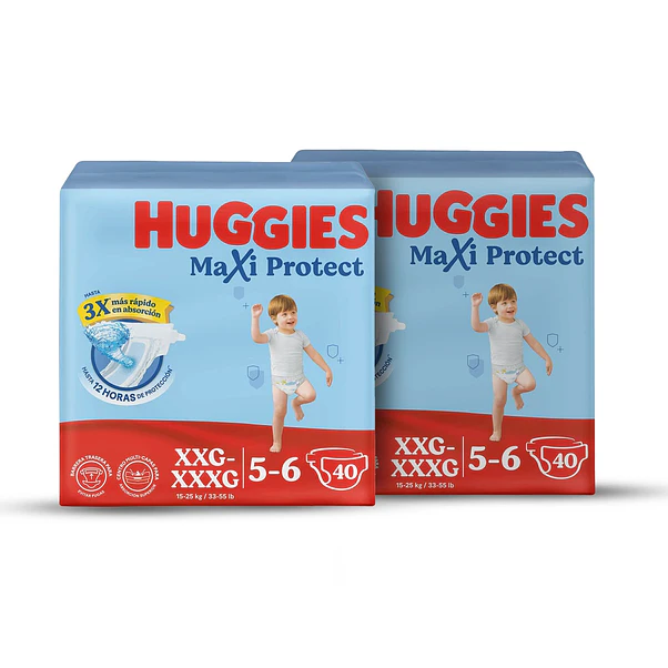 Pañal Huggies Maxi Protect XXG/XXXG - 80 Unidades 1