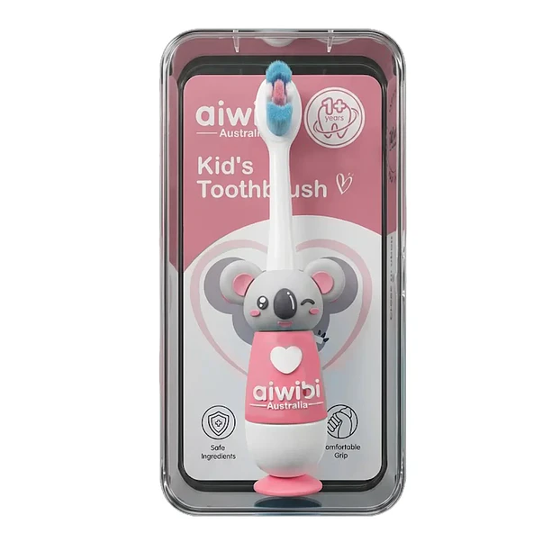 Cepillo de Dientes Kids Aiwibi Rosa - 1 Unidad 1
