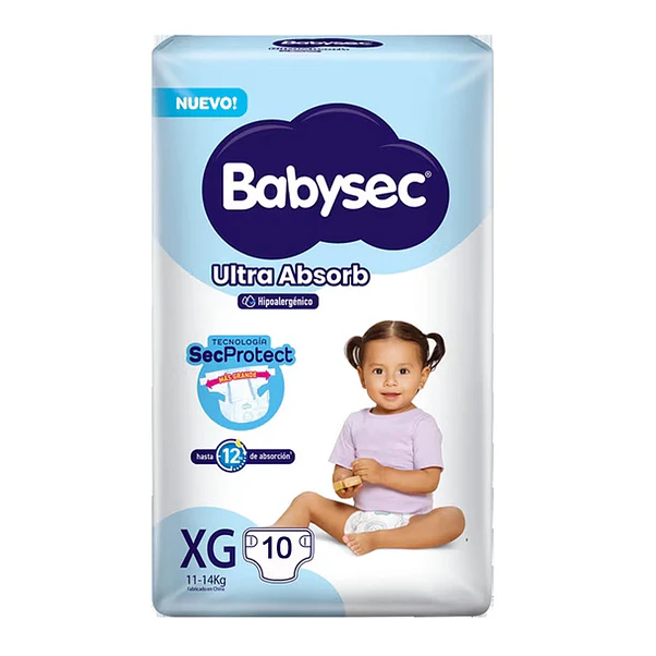 Pañal Babysec Ultra Absorb XG - 10 Unidades 1