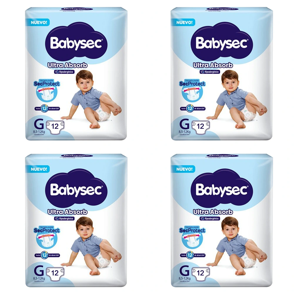 Pañal Babysec Ultra Absorb G - 48 Unidades
