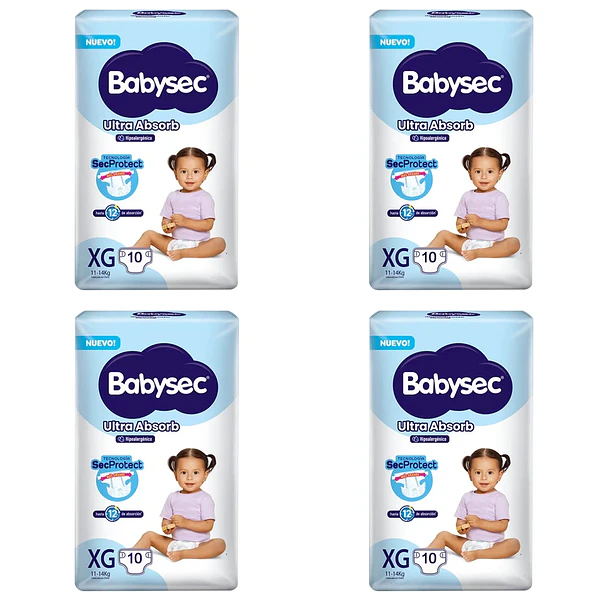Pañal Babysec Ultra Absorb XG - 40 Unidades 1