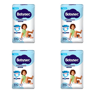 Pañal Babysec Ultra Absorb XXG - 40 Unidades