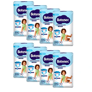 Pañal Babysec Ultra Absorb XXG - 80 Unidades