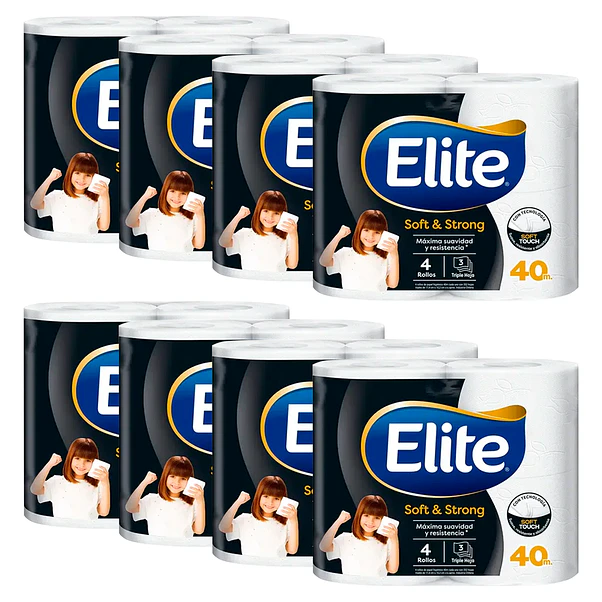 Papel Higiénico Elite Soft & Strong 40 Metros - 32 Rollos 1