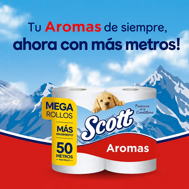 Papel Higiénico Scott Aromas 4x50 Metros - 4 Rollos 2