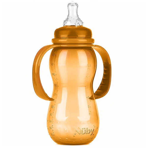 Mamadera Simonds 2 Etapas Boca Estándar 320 ml (Naranja) 1
