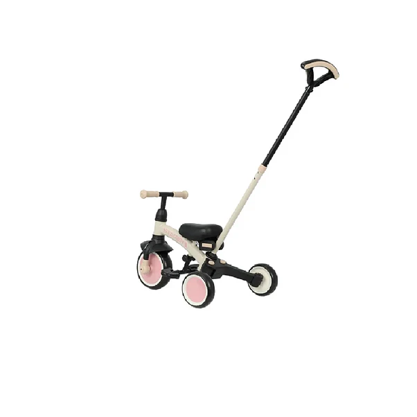 Triciclo Infantil Evolutivo Qplay Stager 3 en 1 Rosado 2