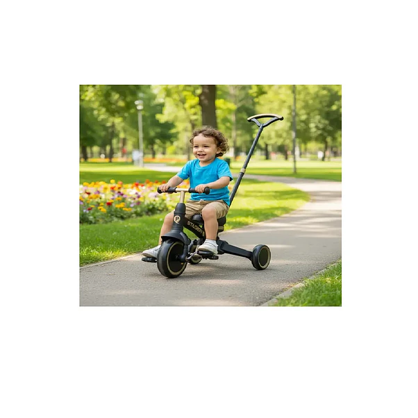 Triciclo Infantil Evolutivo Qplay Stager 3 en 1 Plateado 4