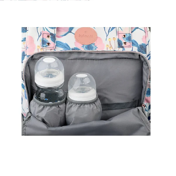 Mochila Pañalera Maternal Infanti Open Floral 6