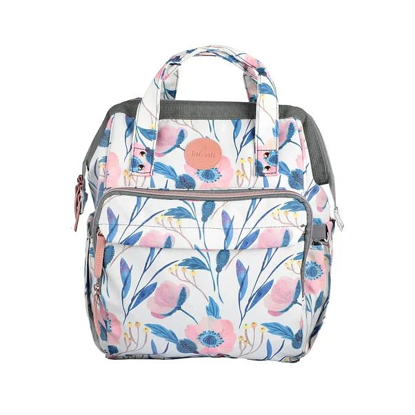 Mochila Pañalera Maternal Infanti Open Floral 4