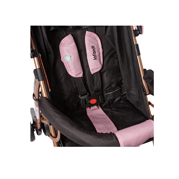 Coche de Paseo Plegable Infanti Trento Rosado 3