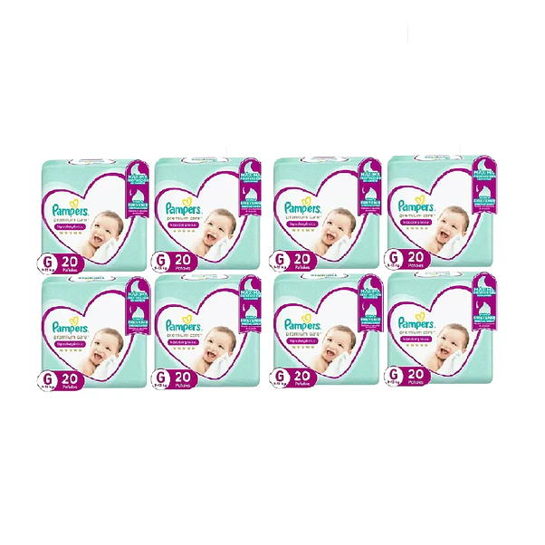 Pañal Pampers Premium Care G Pack x8 - 160 Unidades 1