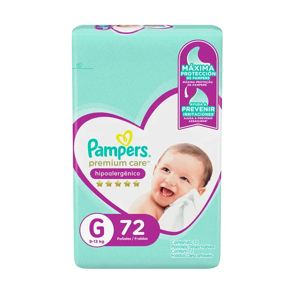 Pañal Pampers Premium Care G - 72 Unidades 1
