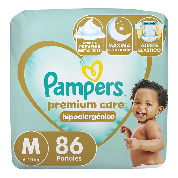Pañal Pampers Premium Care M - 86 Unidades 1