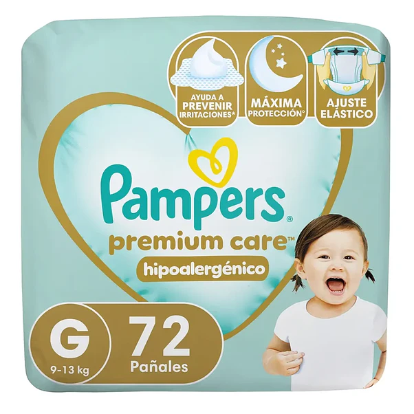Pañal Pampers Premium Care G - 72 Unidades 1