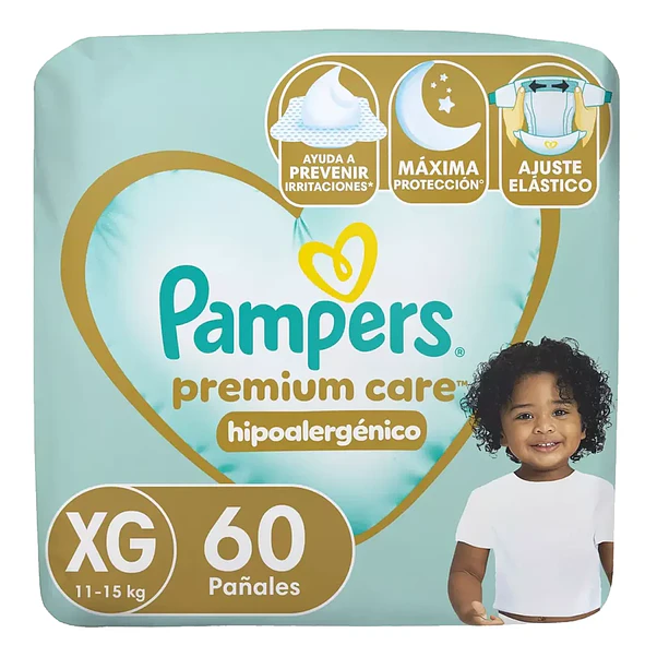 Pañal Pampers Premium Care XG - 60 Unidades 1